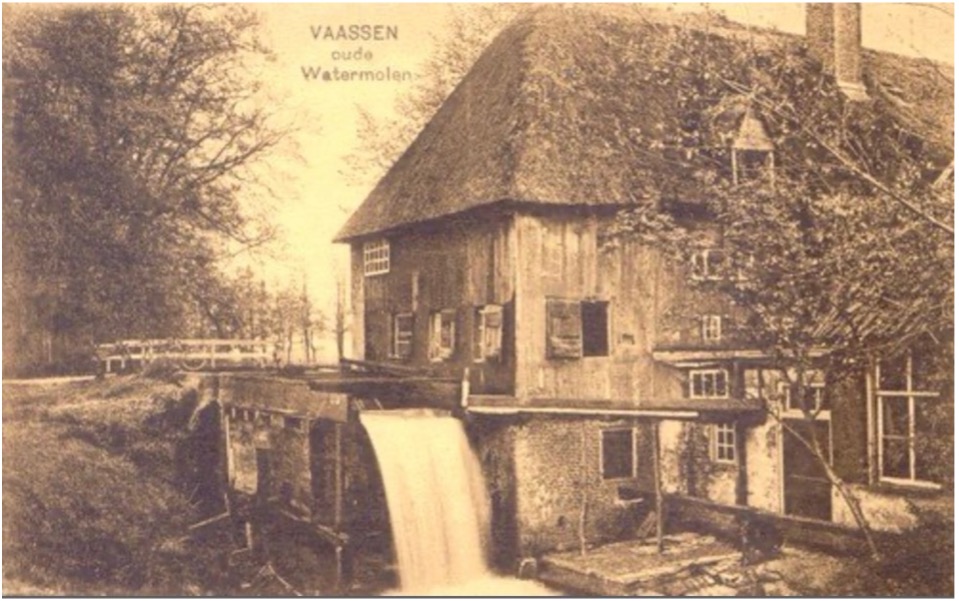 De oude watermolen bij kasteel Cannenburgh